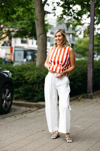 Pants VICHY - White