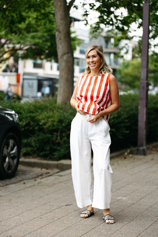 Pants VICHY - White