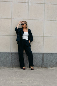 CLAIRE Short Trenchcoat - Marine