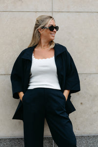 CLAIRE Short Trenchcoat - Marine