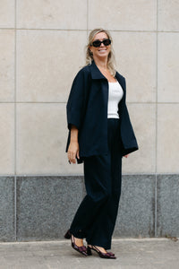 CLAIRE Short Trenchcoat - Marine