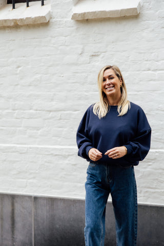 Sweater POMMELIEN - Marine