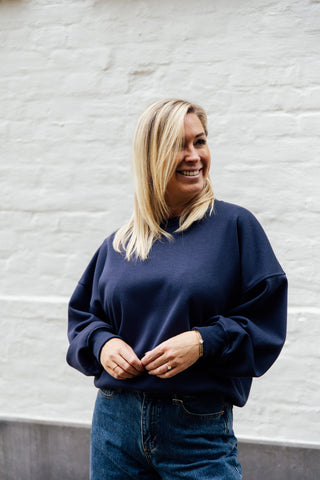 Sweater POMMELIEN - Marine