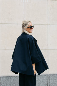 CLAIRE Short Trenchcoat - Marine