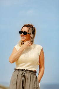 Top CROCHELLE - Yellow