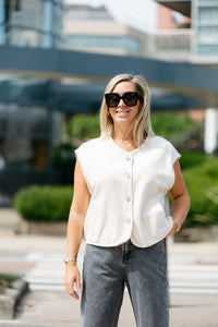Sleeveless Jacket LUCIA - Beige