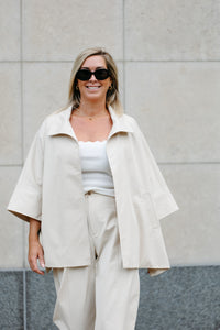 CLAIRE Short Trenchcoat - Beige