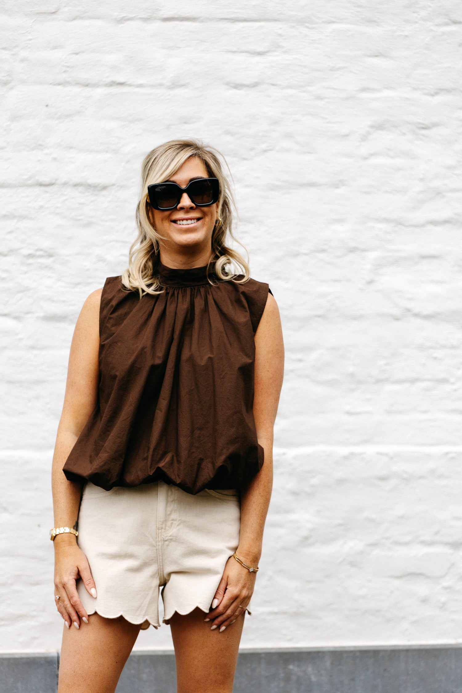 Blouse FRANNE - Brown