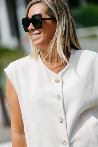 Sleeveless Jacket LUCIA - Beige