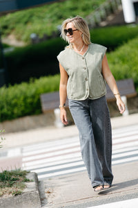 Sleeveless Jacket LUCIA - Kaki