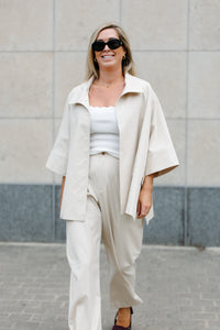 CLAIRE Short Trenchcoat - Beige