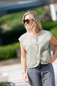Sleeveless Jacket LUCIA - Kaki