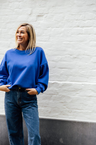 Sweater POMMELIEN - Royal Blue