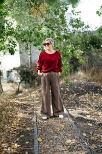 LIZA Sweater - Wine Red