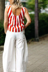 Pants VICHY - White