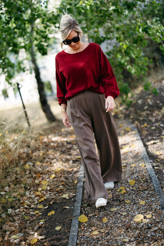 LIZA Sweater - Wine Red