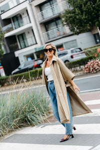 BLAIRE Long Trenchcoat - Beige