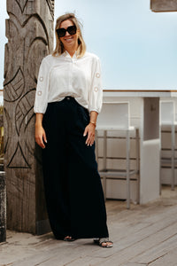 Linen Trousers CELESTE - Marine