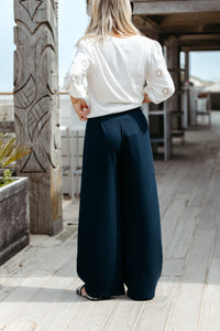 Linen Trousers CELESTE - Marine