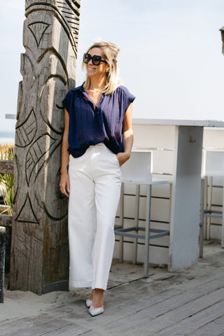 Blouse FEEBE -  Marine