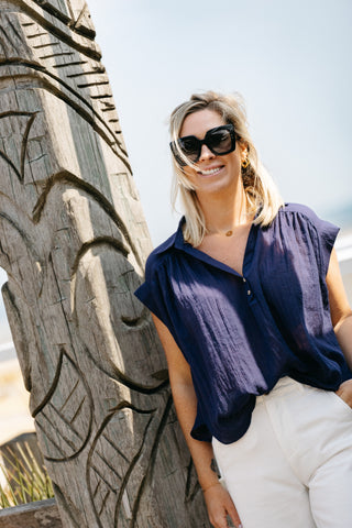 Blouse FEEBE -  Marine