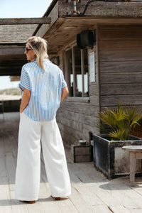 Linen Trousers CELESTE - White