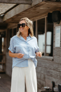 Linen Trousers CELESTE - White