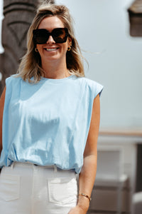 Top ELLA - Light Blue