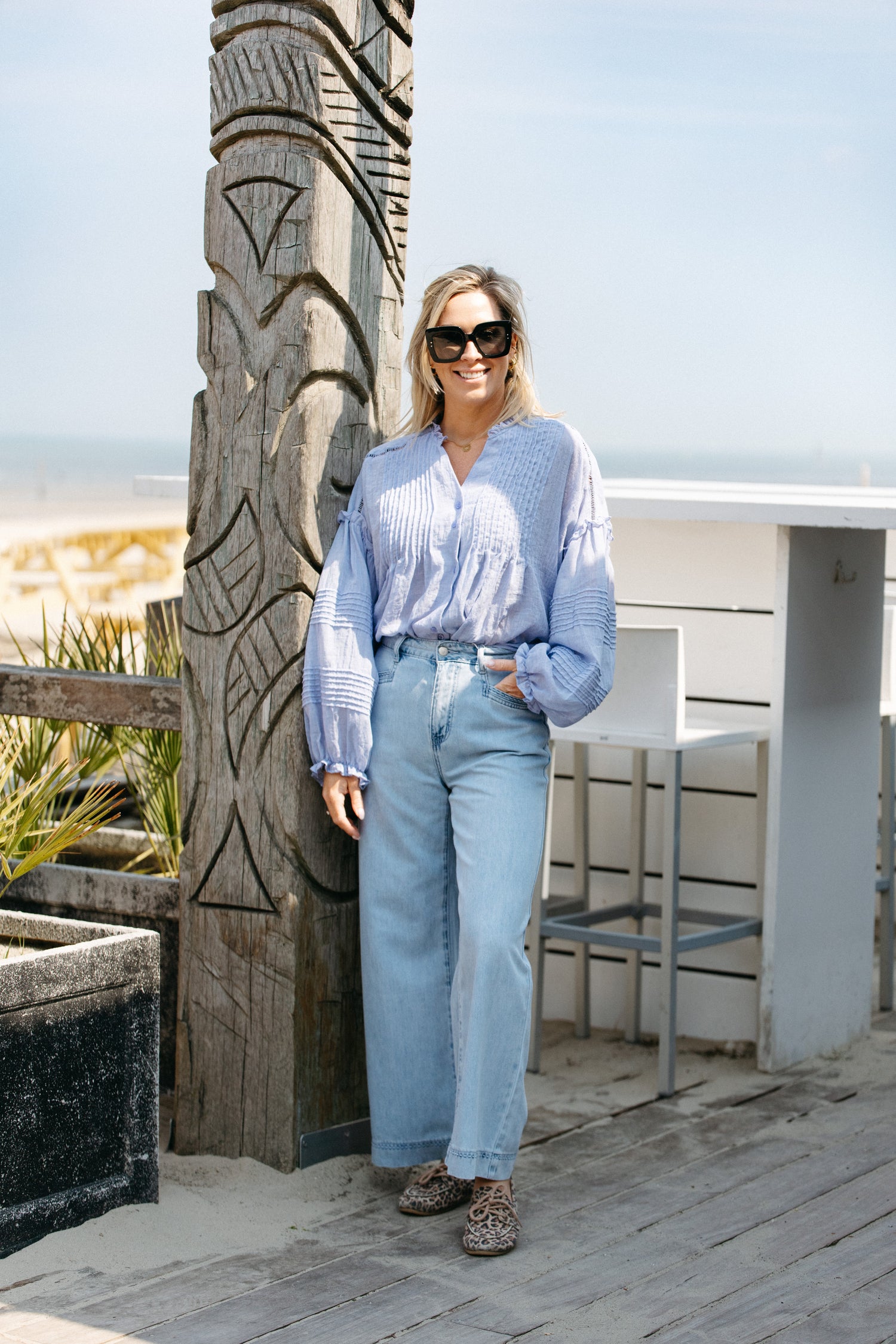 Blouse EMANUELLE - Blue