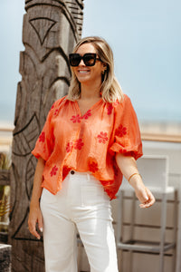 Blouse FELINE - Coral
