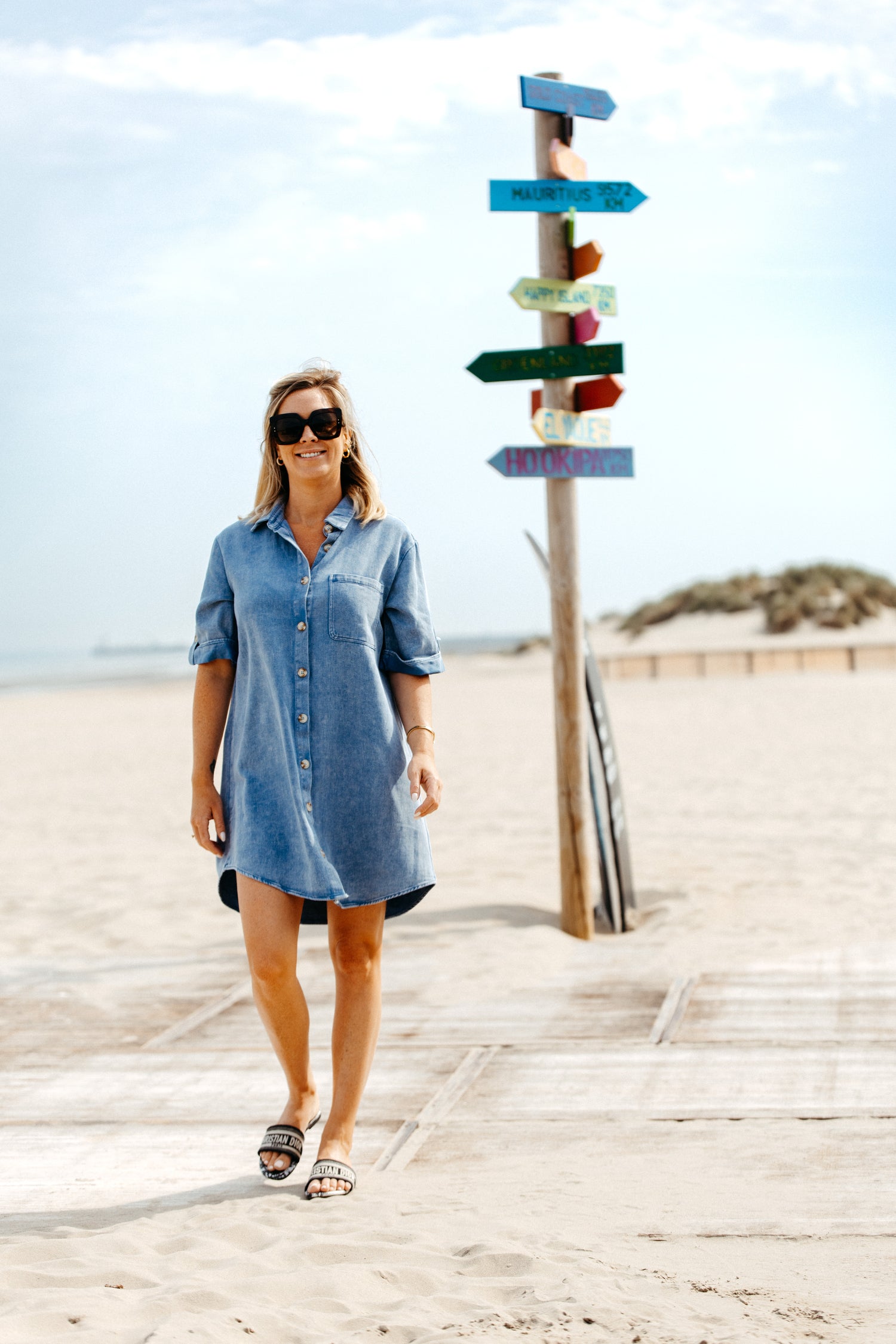 Dress IZË - Blue