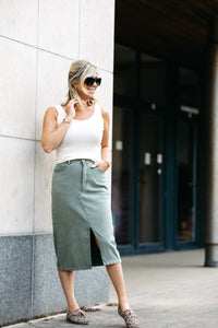 Skirt JOLIE - Kaki