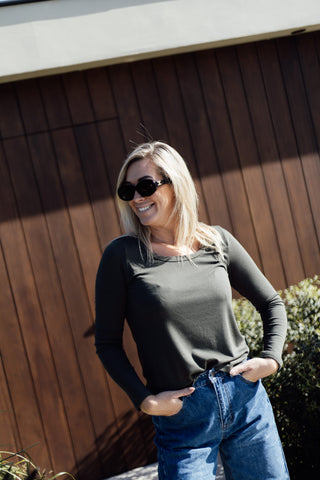 Top LAURIE - Kaki
