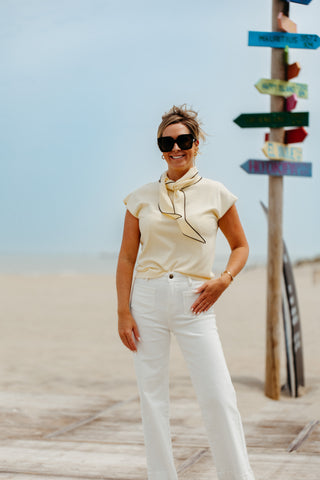 Top ZOELLE - Yellow