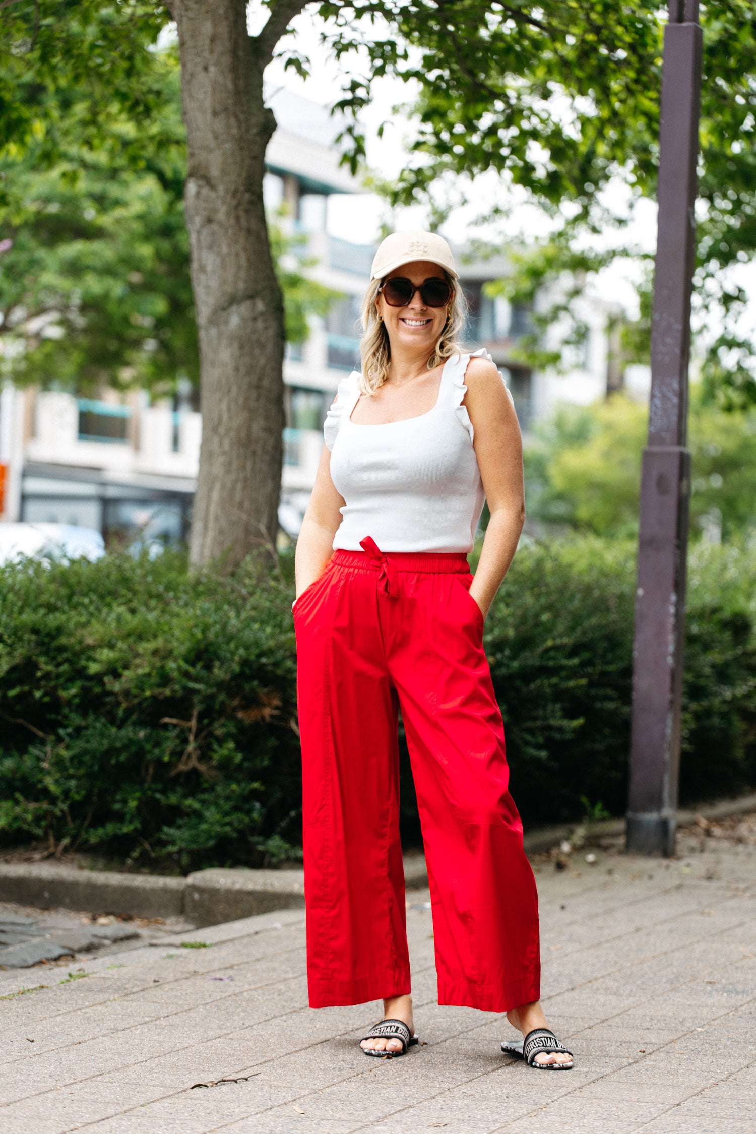 Pants VICHY - Red