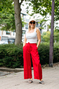 Pants VICHY - Red