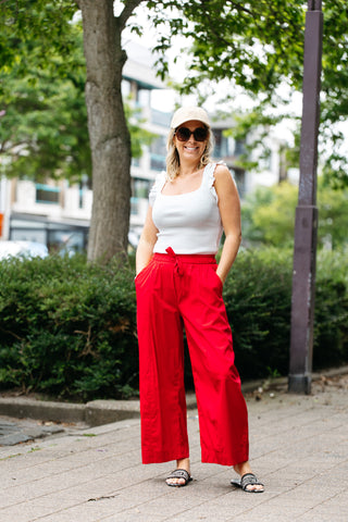 Pants VICHY - Red