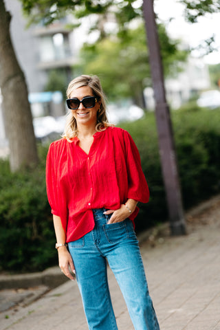 Blouse FEBE -  Red
