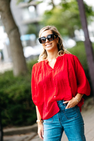 Blouse FEBE -  Red