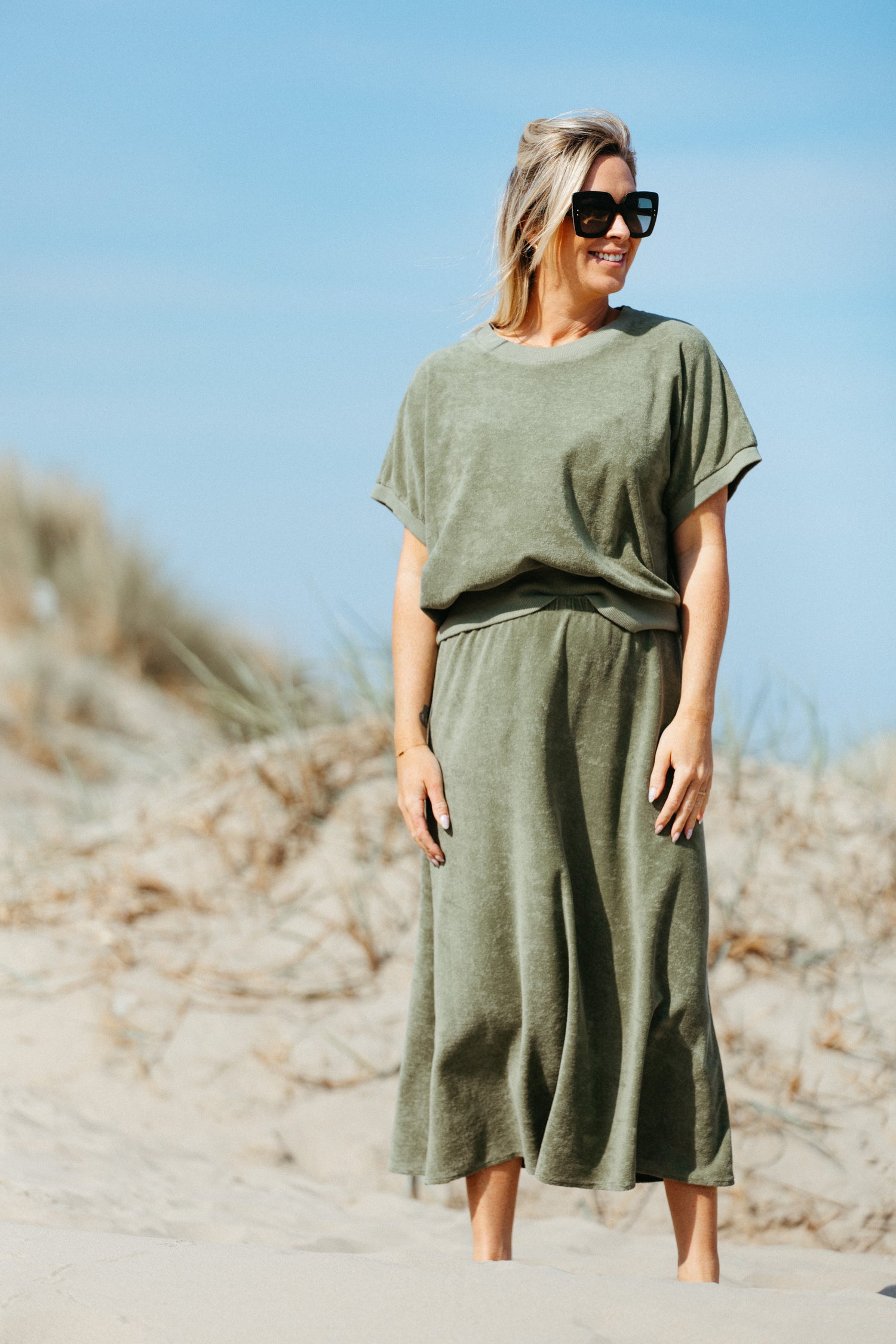 Skirt ODETTE - Kaki