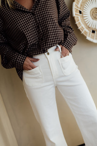 Jeans ELENETTE - White