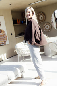 Jeans BONNY - Taupe