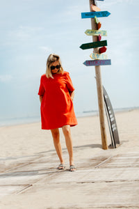Dress LOUISE - Coral