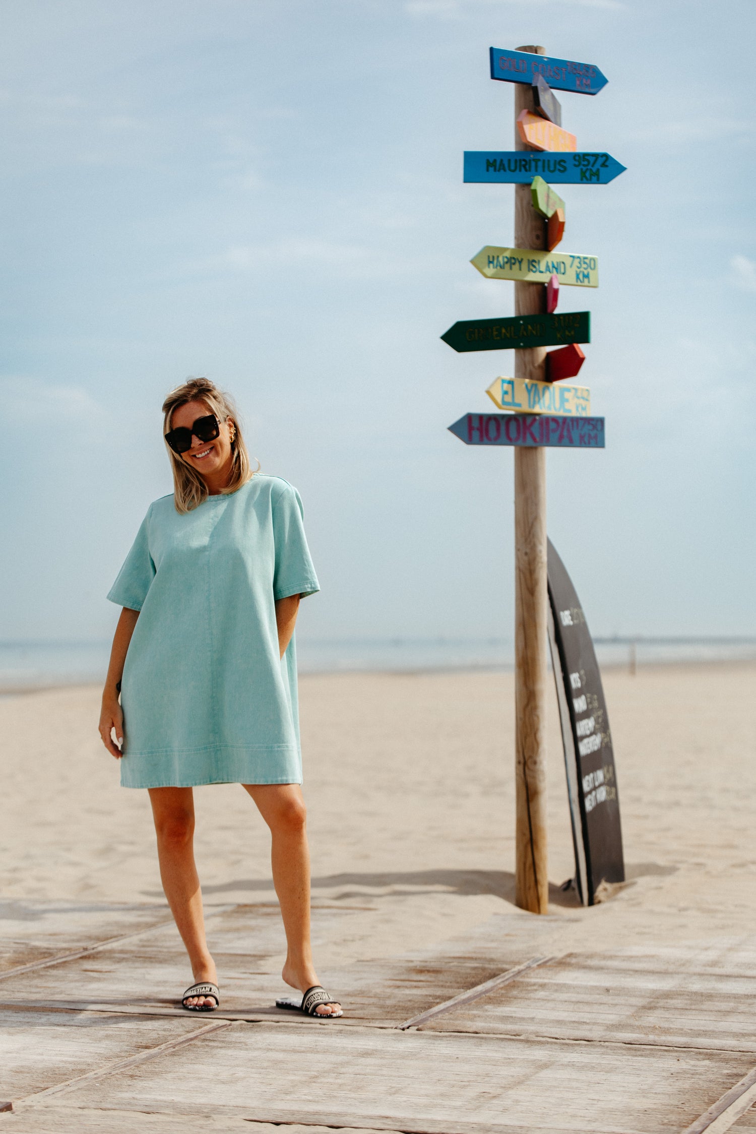 Dress LOUISE - Turquoise