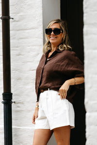 Blouse LINN - Brown