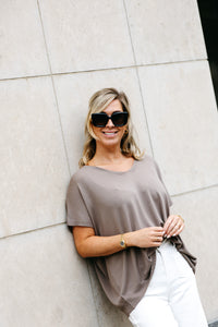 Top JUNE - Taupe