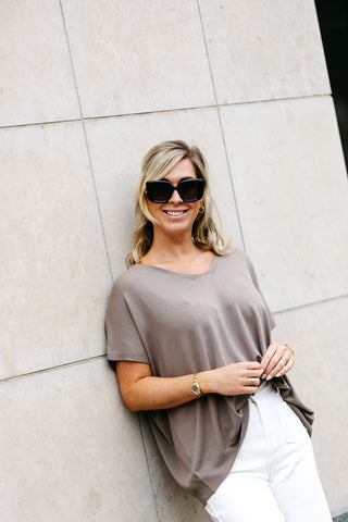 Top JUNE - Taupe