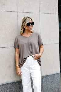 Top JUNE - Taupe