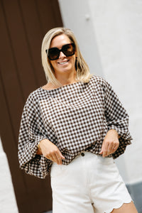 Blouse CARO - Brown