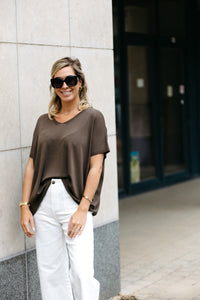 Top JUNE - Brown